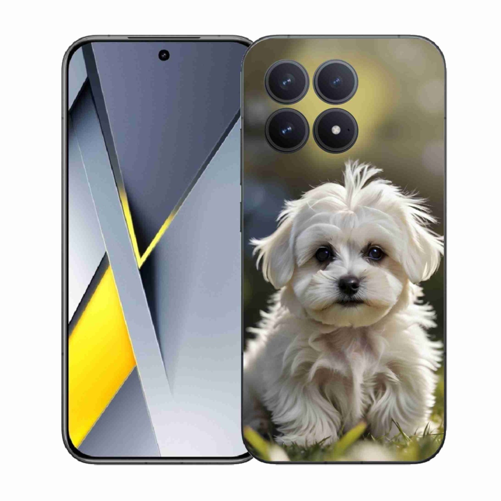 Gelový kryt mmCase na Xiaomi Poco F8 Pro - roztomilý maltézský psík