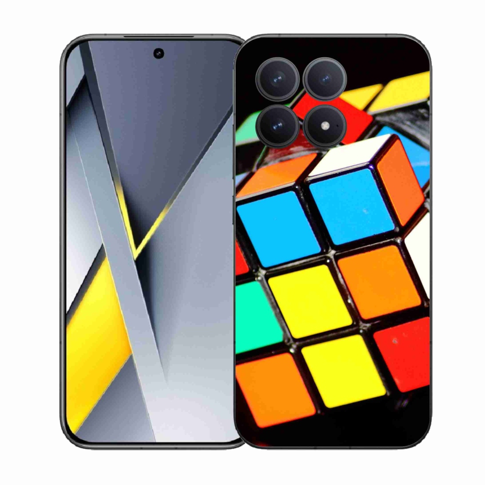 Gelový kryt mmCase na Xiaomi Poco F8 Pro - rubikova kostka