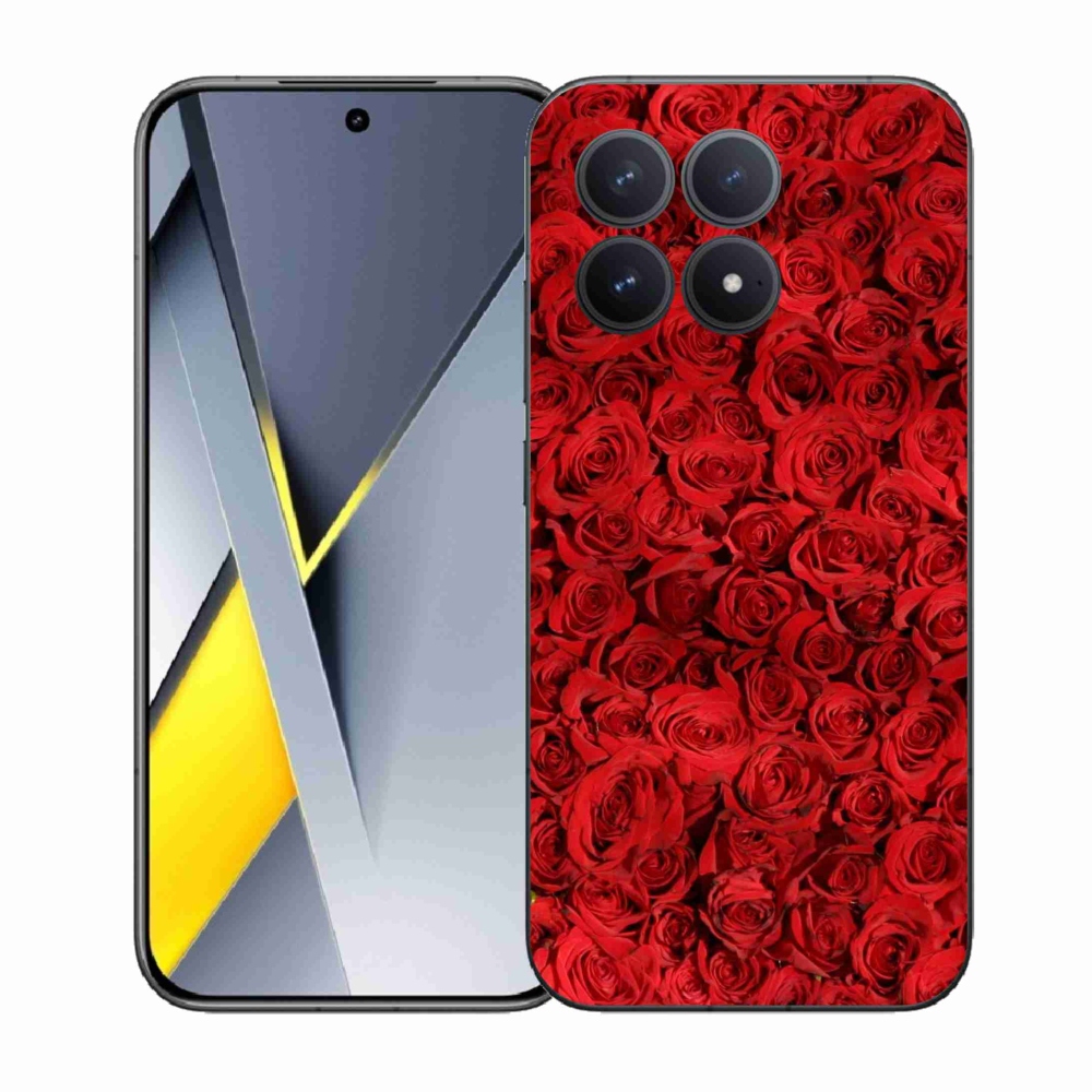 Gelový kryt mmCase na Xiaomi Poco F8 Pro - růže