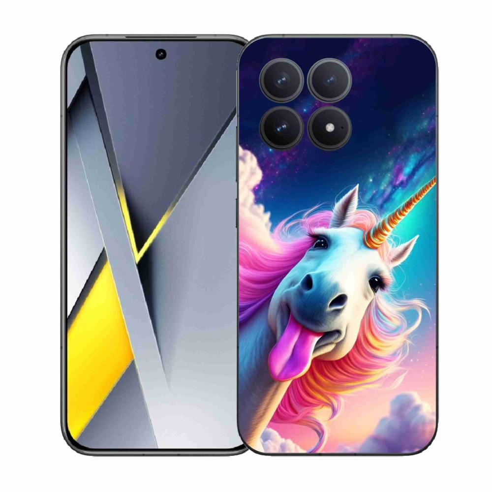 Gelový kryt mmCase na Xiaomi Poco F8 Pro - šílený jednorožec