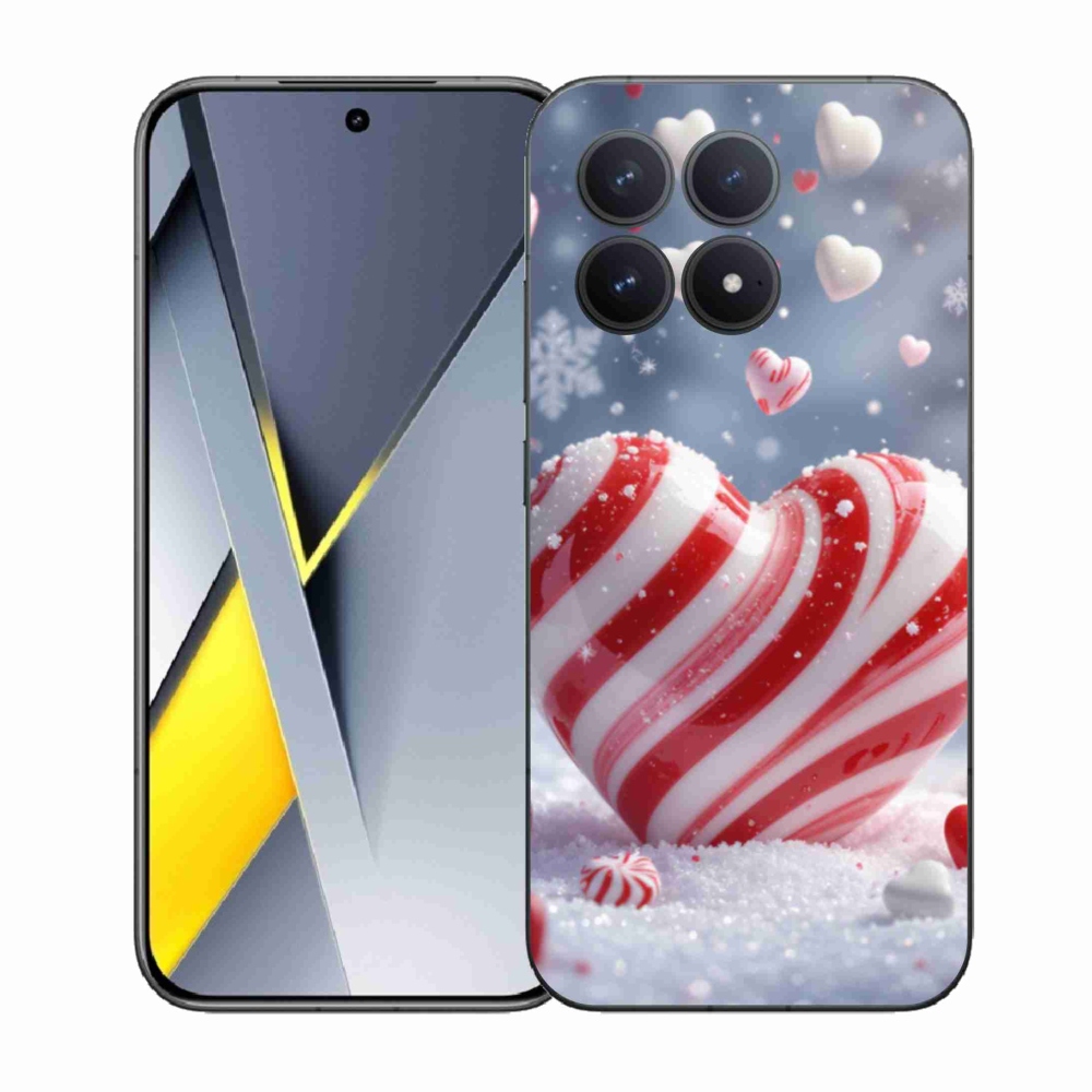 Gelový kryt mmCase na Xiaomi Poco F8 Pro - sladké srdce