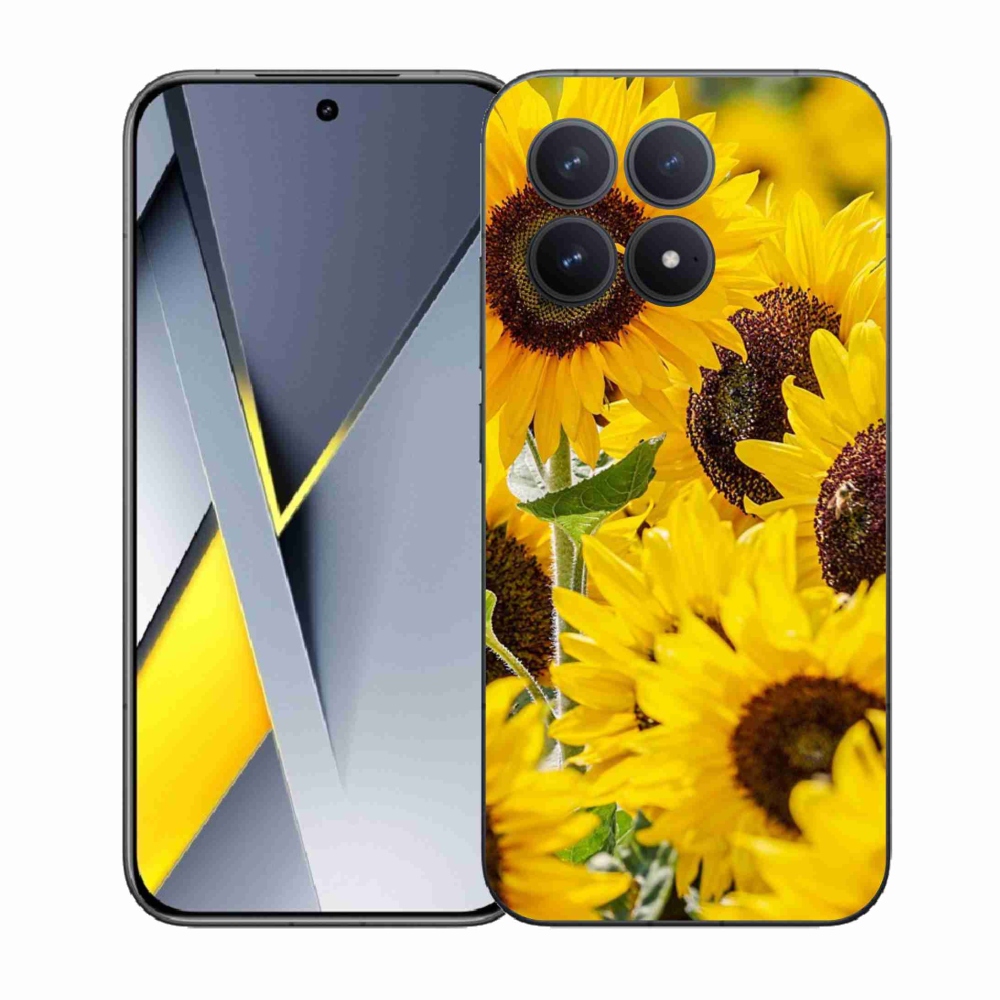 Gelový kryt mmCase na Xiaomi Poco F8 Pro - slunečnice