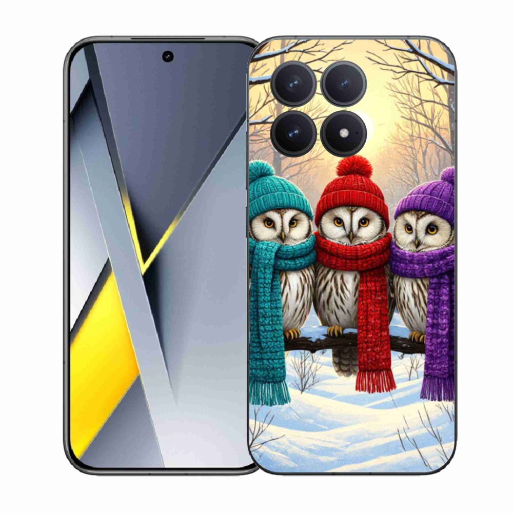 Gelový kryt mmCase na Xiaomi Poco F8 Pro - soví přátelé