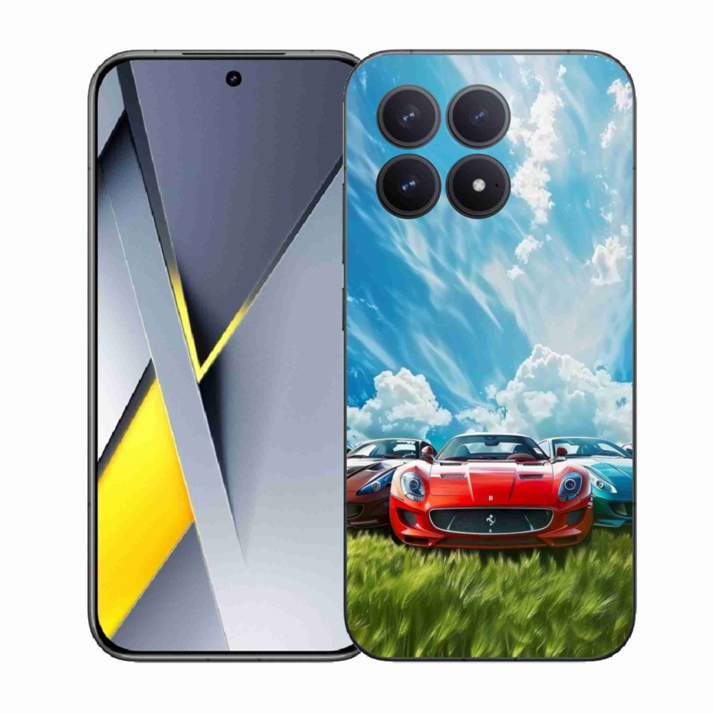 Gelový kryt mmCase na Xiaomi Poco F8 Pro - sportovní vozy