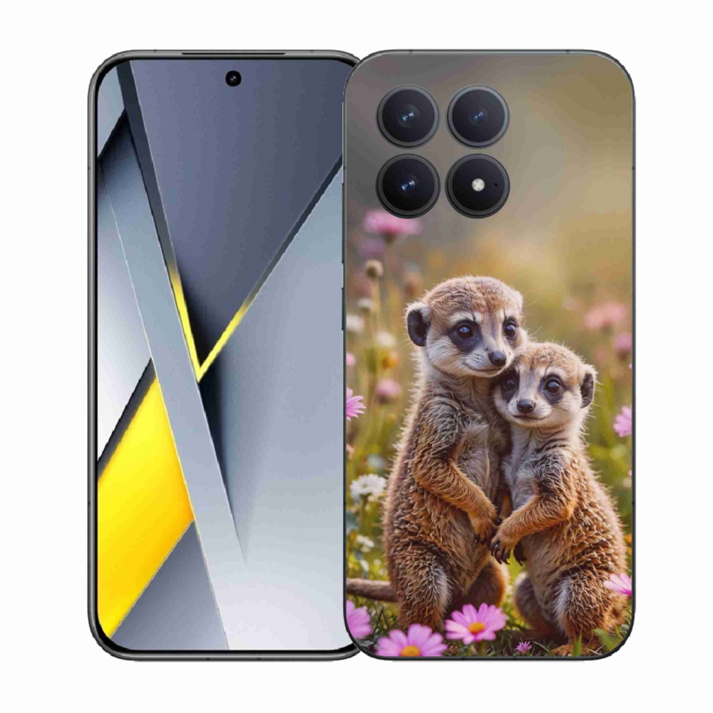 Gelový kryt mmCase na Xiaomi Poco F8 Pro - surikatí duo