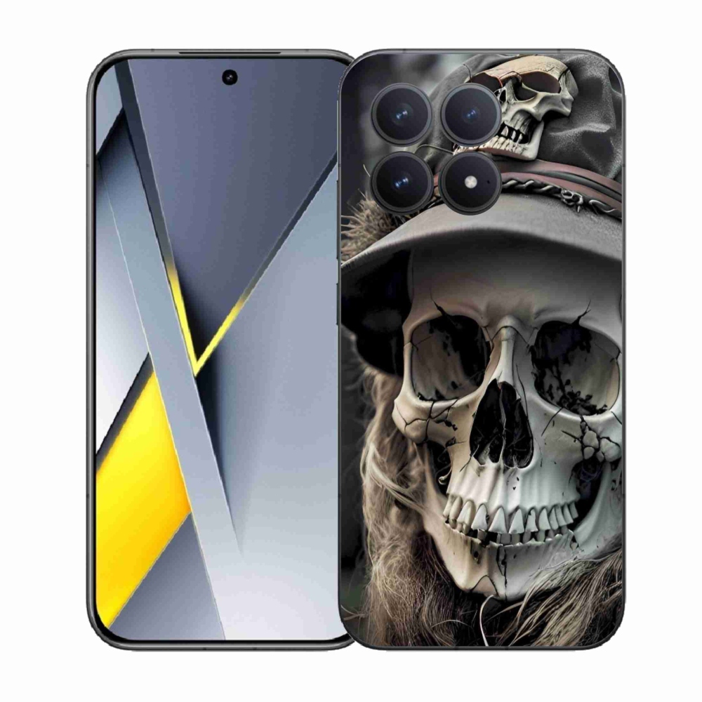 Gelový kryt mmCase na Xiaomi Poco F8 Pro - temná lebka