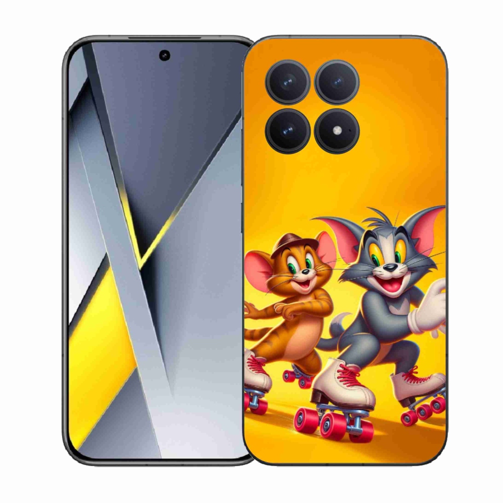 Gelový kryt mmCase na Xiaomi Poco F8 Pro - tom a jerry