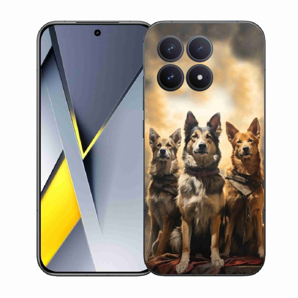 Gelový kryt mmCase na Xiaomi Poco F8 Pro - tři psi