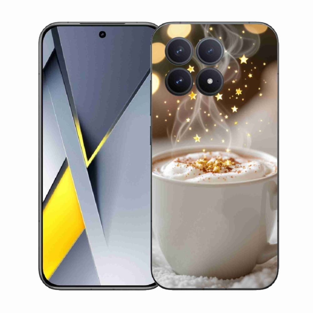 Gelový kryt mmCase na Xiaomi Poco F8 Pro - vánoční horký nápoj