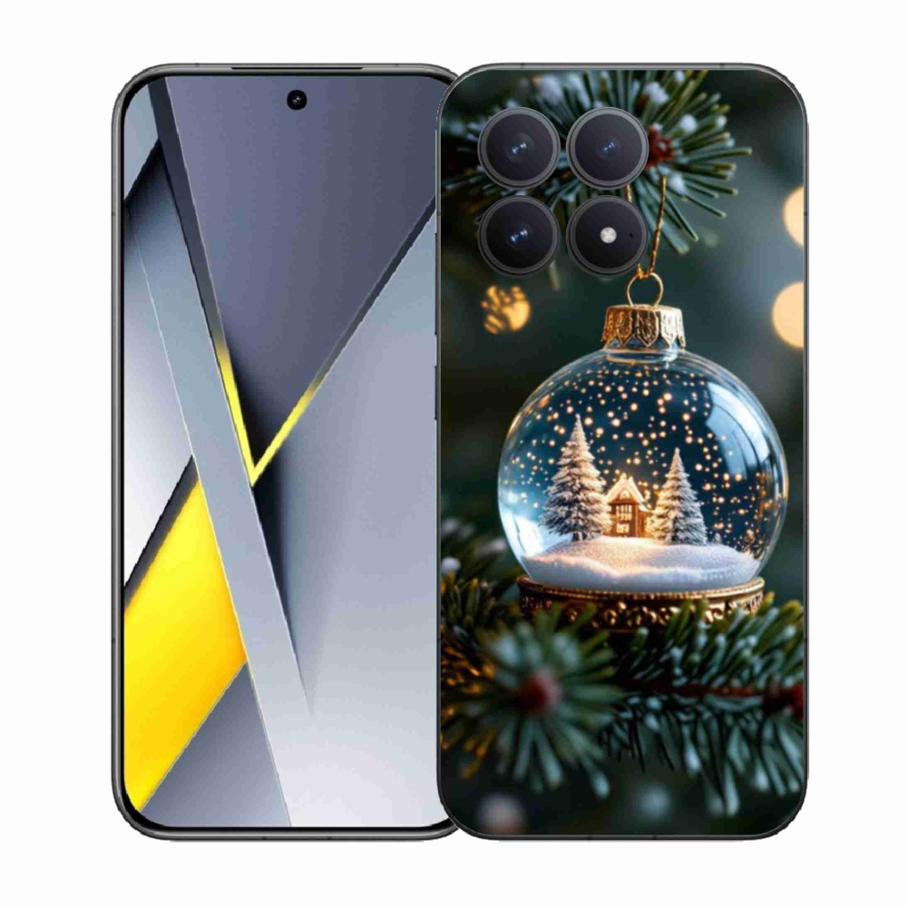 Gelový kryt mmCase na Xiaomi Poco F8 Pro - vánoční koule 2