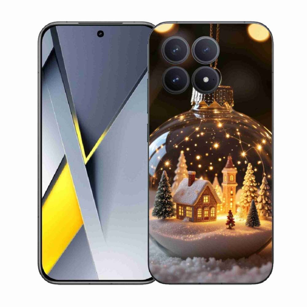 Gelový kryt mmCase na Xiaomi Poco F8 Pro - vánoční koule 3