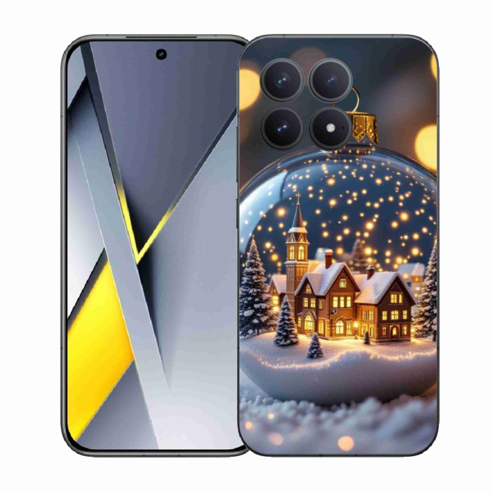 Gelový kryt mmCase na Xiaomi Poco F8 Pro - vánoční koule 4