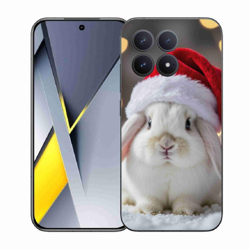 Gelový kryt mmCase na Xiaomi Poco F8 Pro - vánoční králík