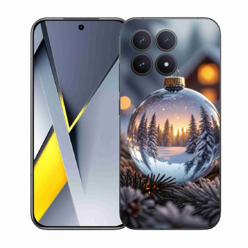 Gelový kryt mmCase na Xiaomi Poco F8 Pro - vánoční ozdoba