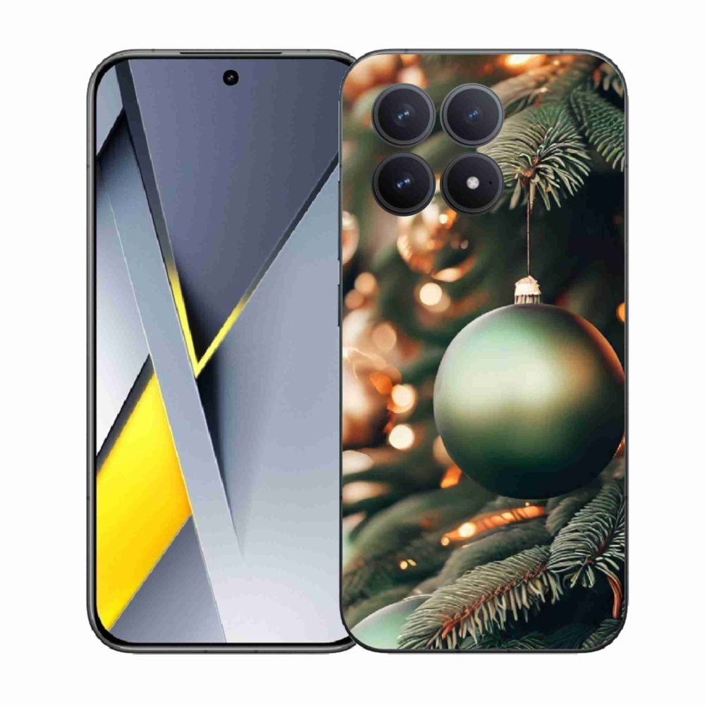 Gelový kryt mmCase na Xiaomi Poco F8 Pro - vánoční ozdoby 1