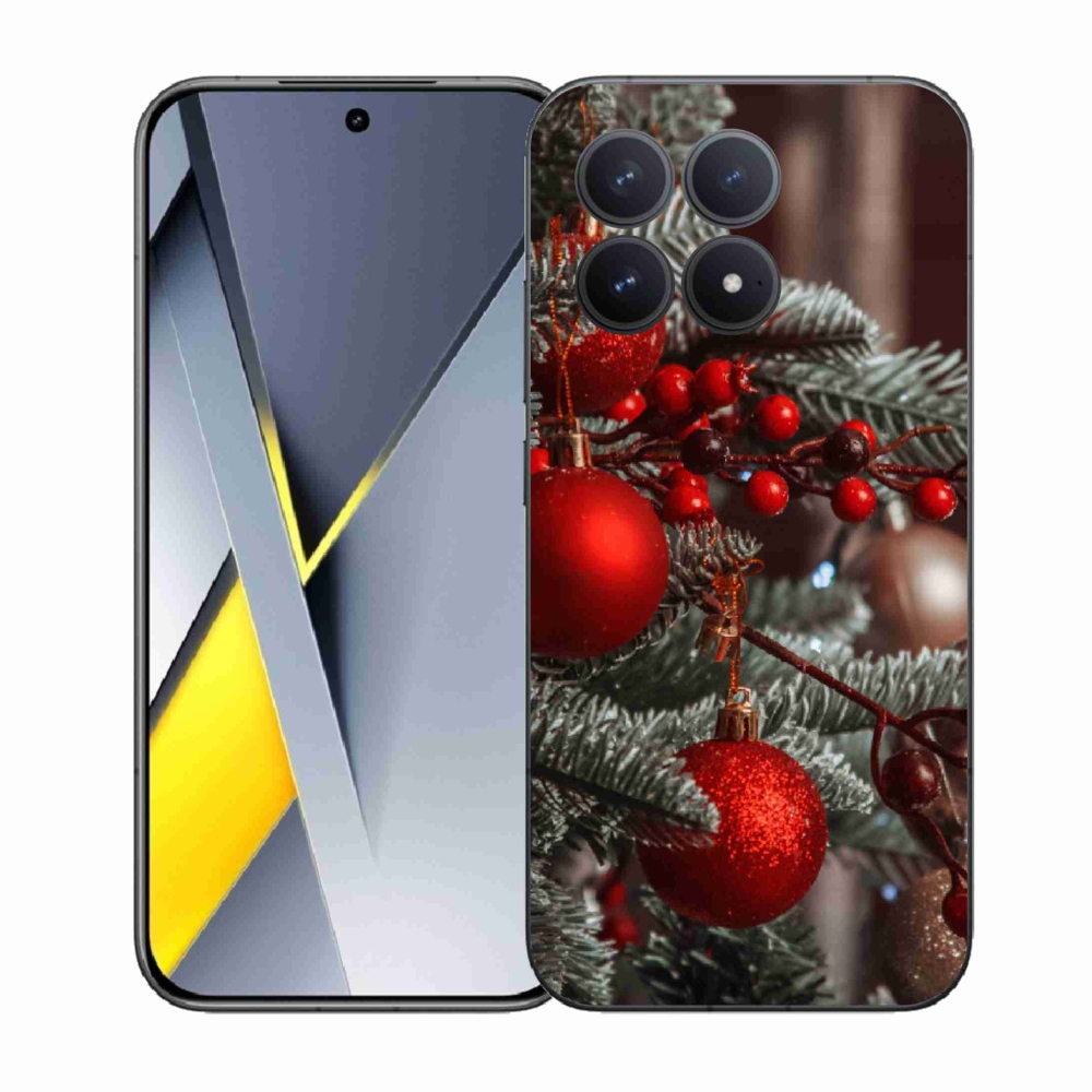 Gelový kryt mmCase na Xiaomi Poco F8 Pro - vánoční ozdoby 2