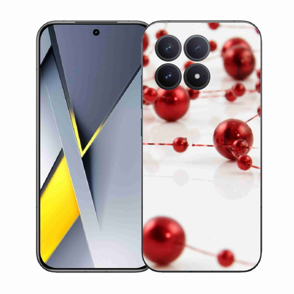 Gelový kryt mmCase na Xiaomi Poco F8 Pro - vánoční řetěz