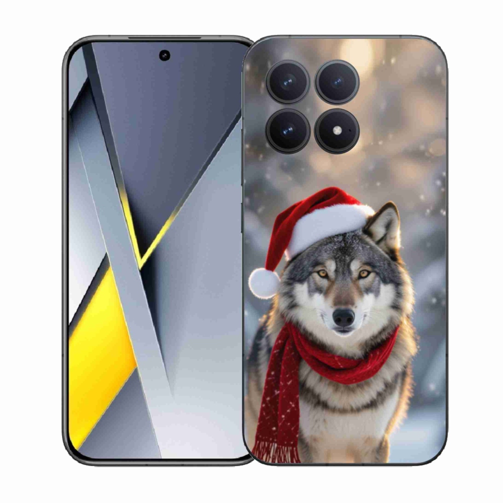 Gelový kryt mmCase na Xiaomi Poco F8 Pro - vánoční vlk
