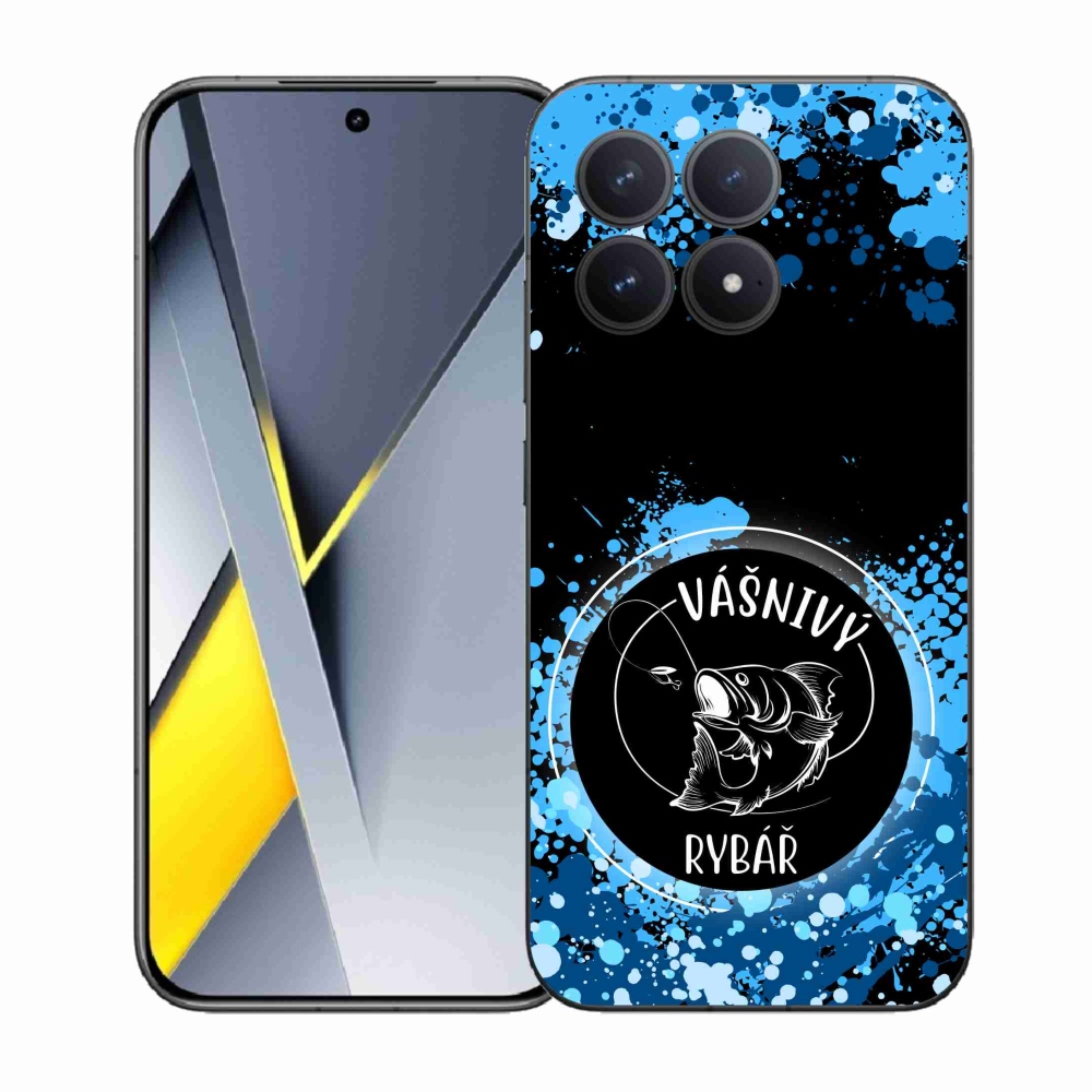 Gelový kryt mmCase na Xiaomi Poco F8 Pro - vášnivý rybář černé pozadí