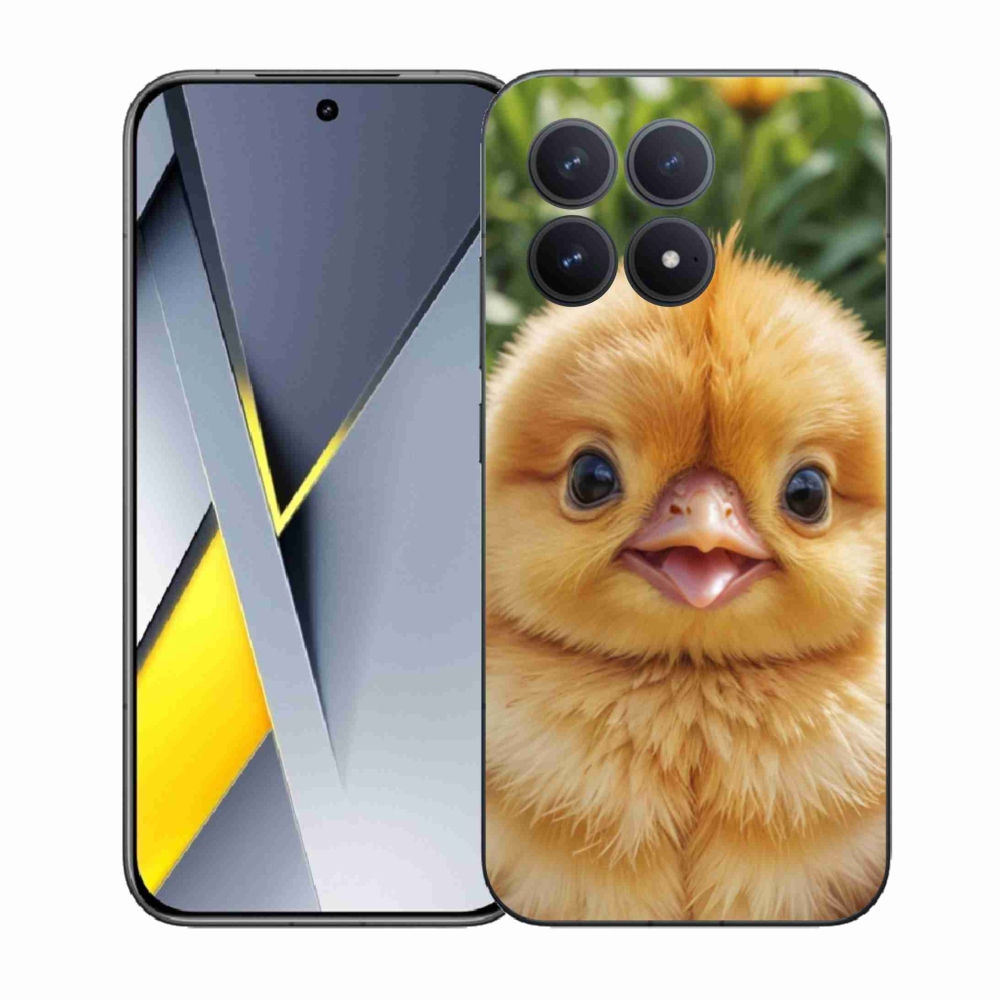 Gelový kryt mmCase na Xiaomi Poco F8 Pro - veselé kuřátko