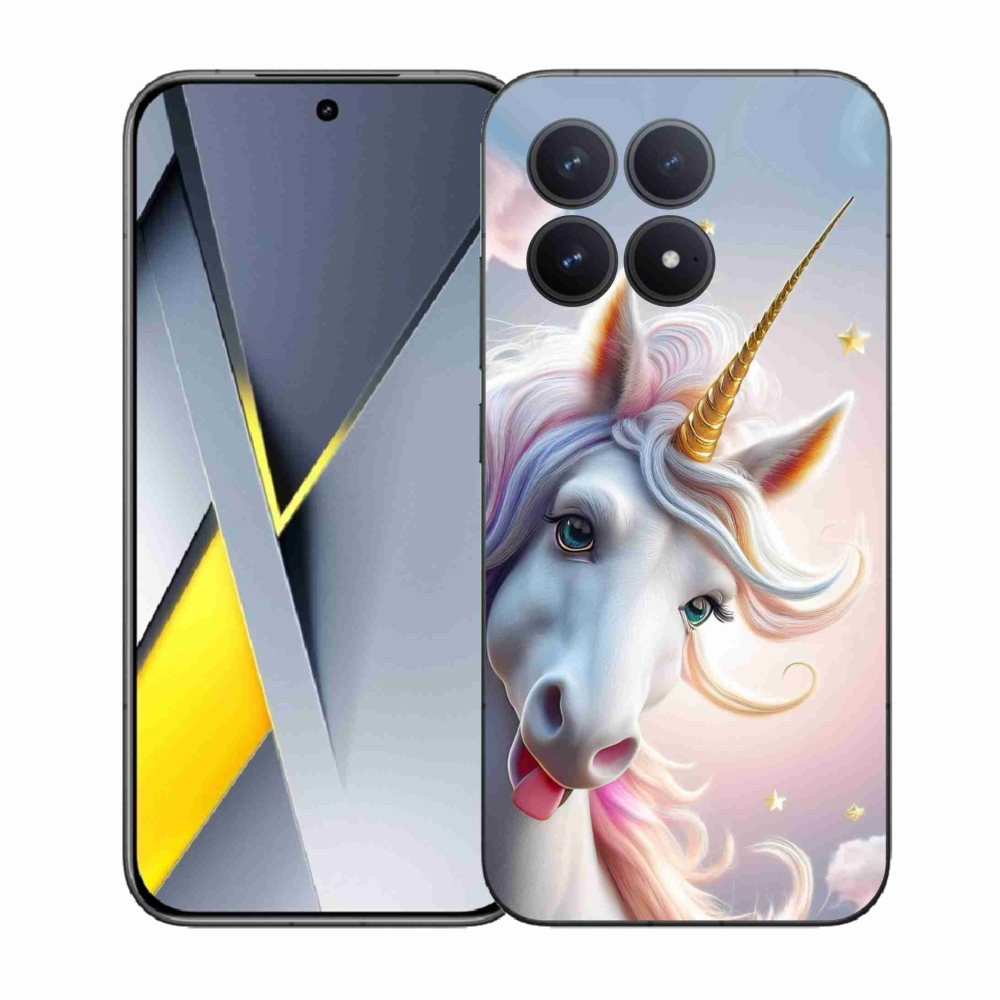 Gelový kryt mmCase na Xiaomi Poco F8 Pro - veselý jednorožec