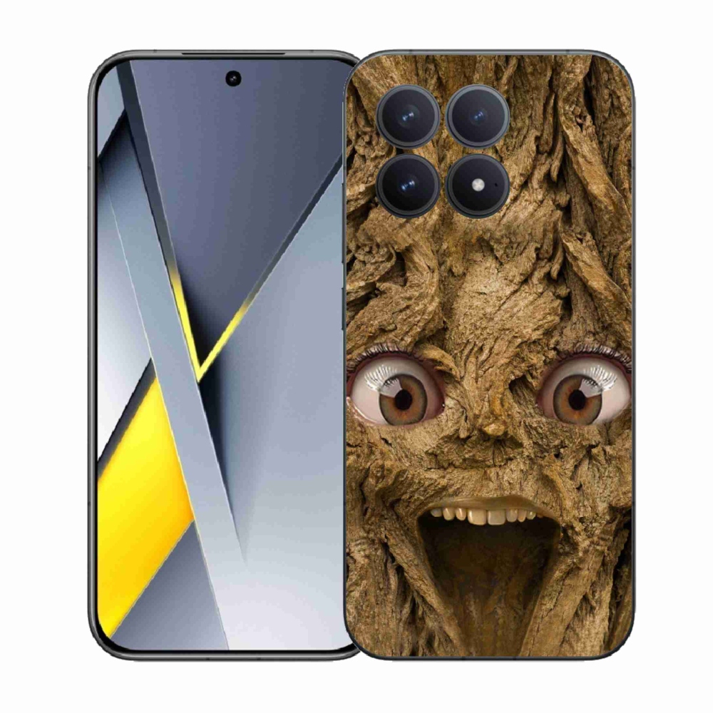 Gelový kryt mmCase na Xiaomi Poco F8 Pro - veselý strom s očima