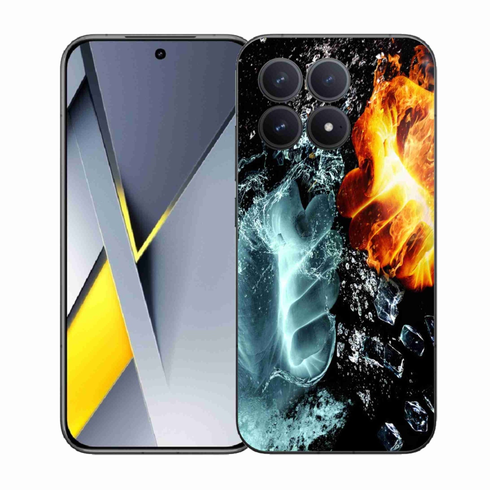 Gelový kryt mmCase na Xiaomi Poco F8 Pro - voda a oheň