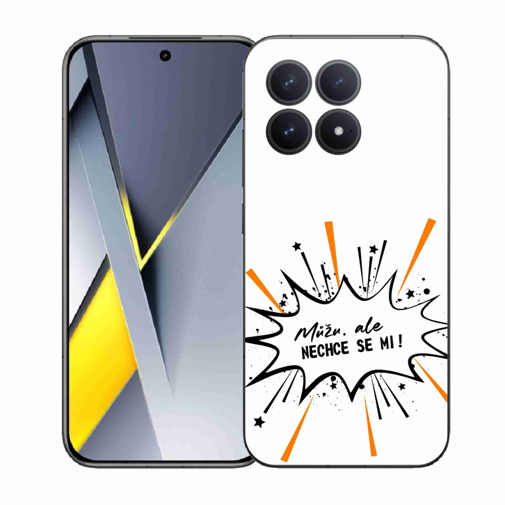 Gelový kryt mmCase na Xiaomi Poco F8 Pro - vtipný text 11 bílé pozadí