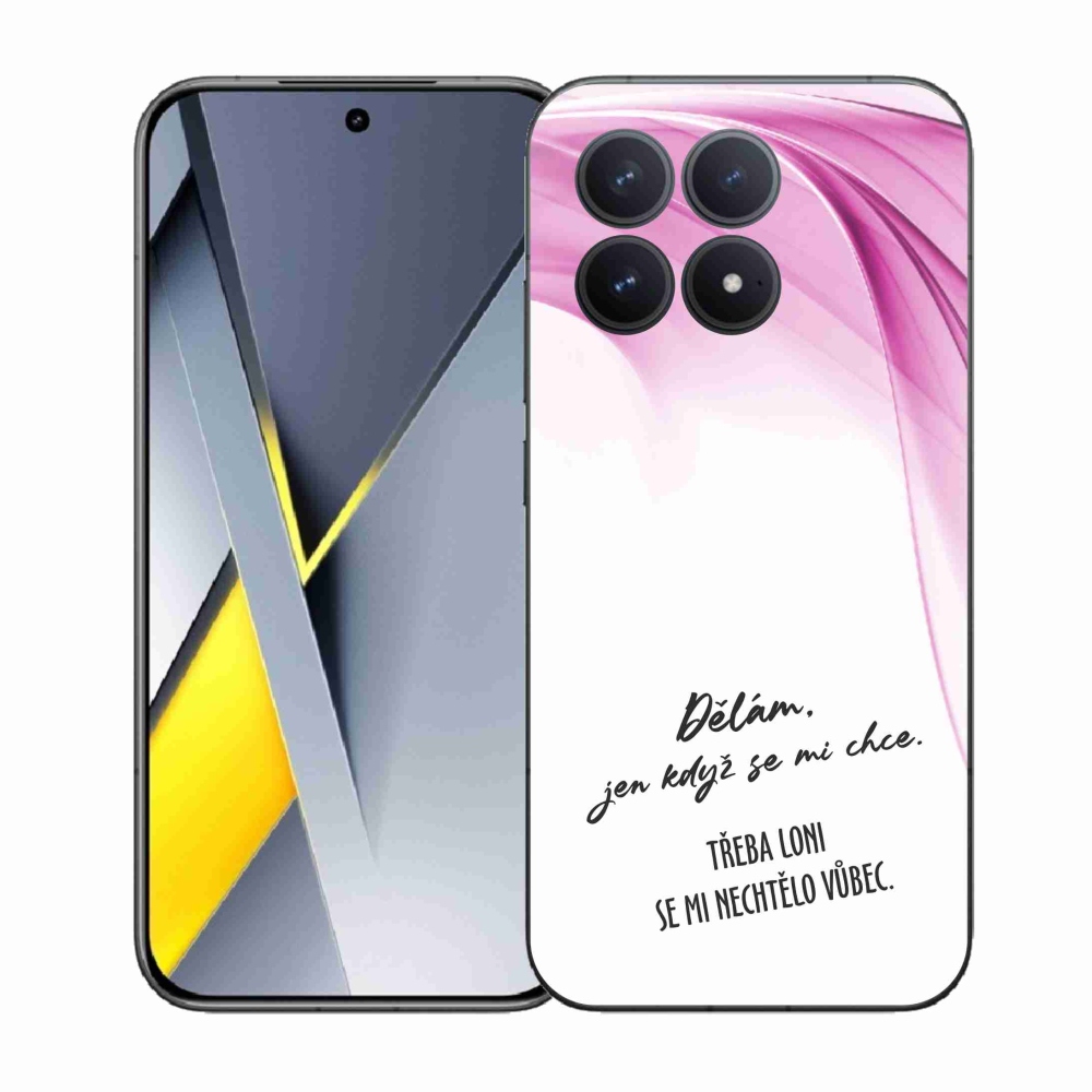 Gelový kryt mmCase na Xiaomi Poco F8 Pro - vtipný text 12 bílé pozadí