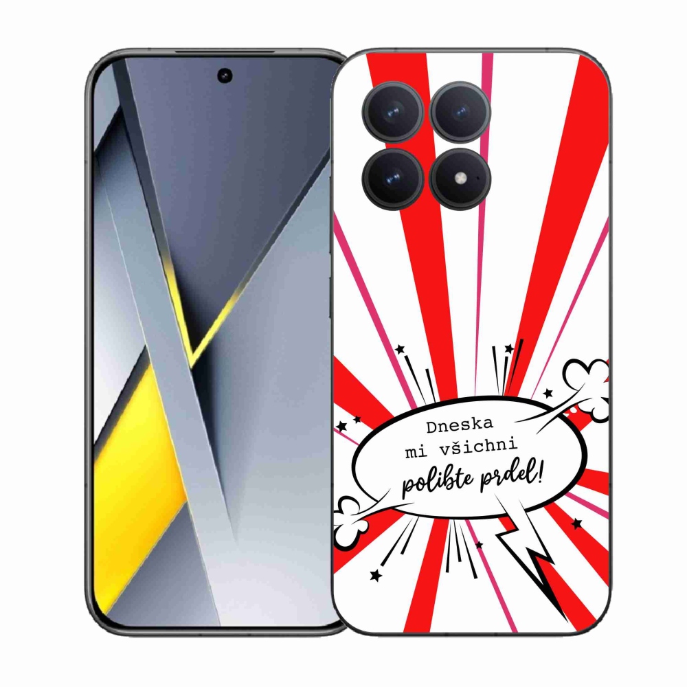 Gelový kryt mmCase na Xiaomi Poco F8 Pro - vtipný text 15 bílé pozadí