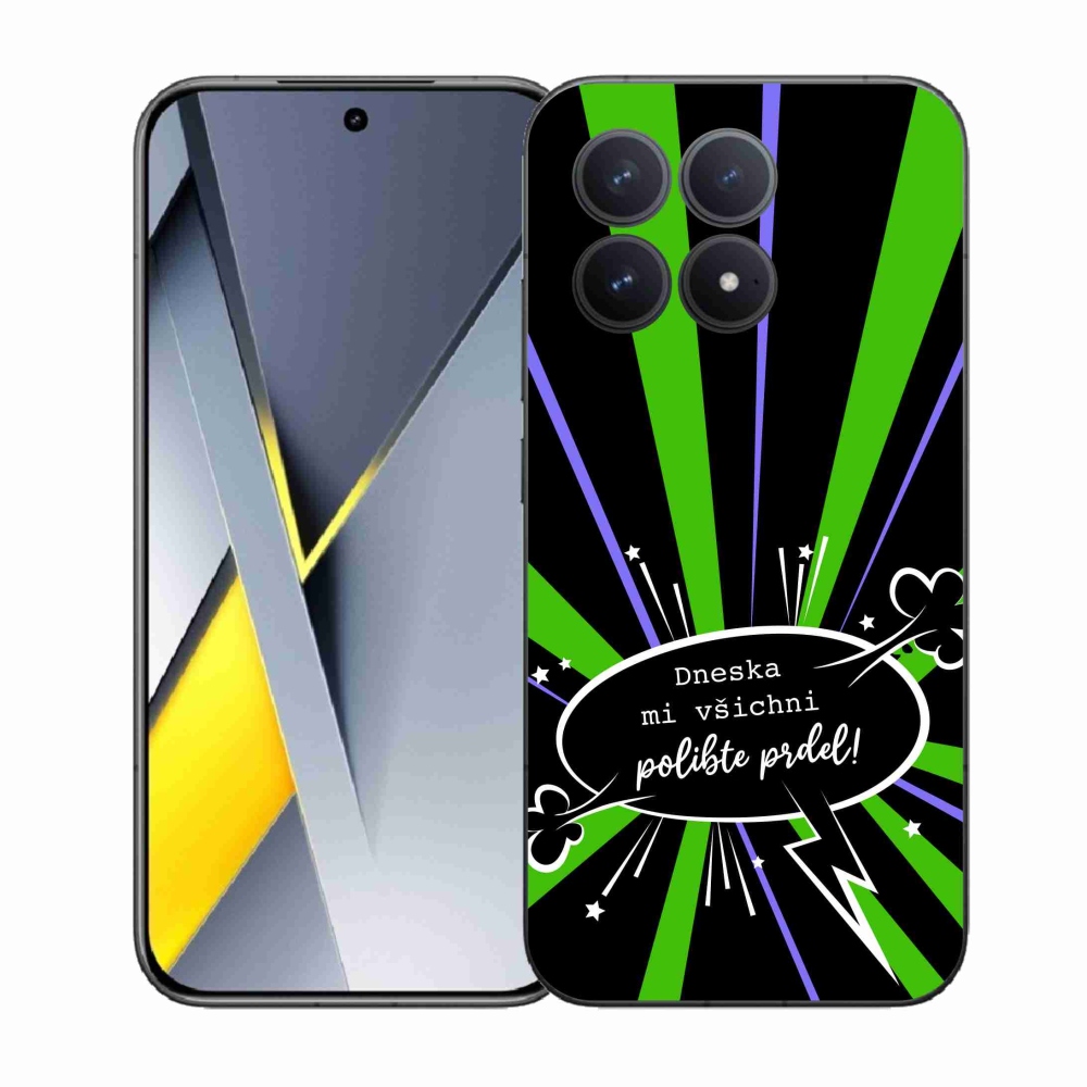 Gelový kryt mmCase na Xiaomi Poco F8 Pro - vtipný text 15 černé pozadí