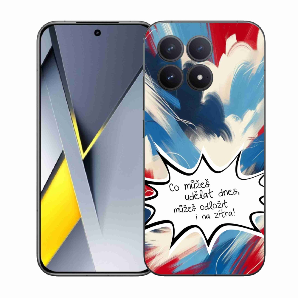 Gelový kryt mmCase na Xiaomi Poco F8 Pro - vtipný text 9 bílé pozadí