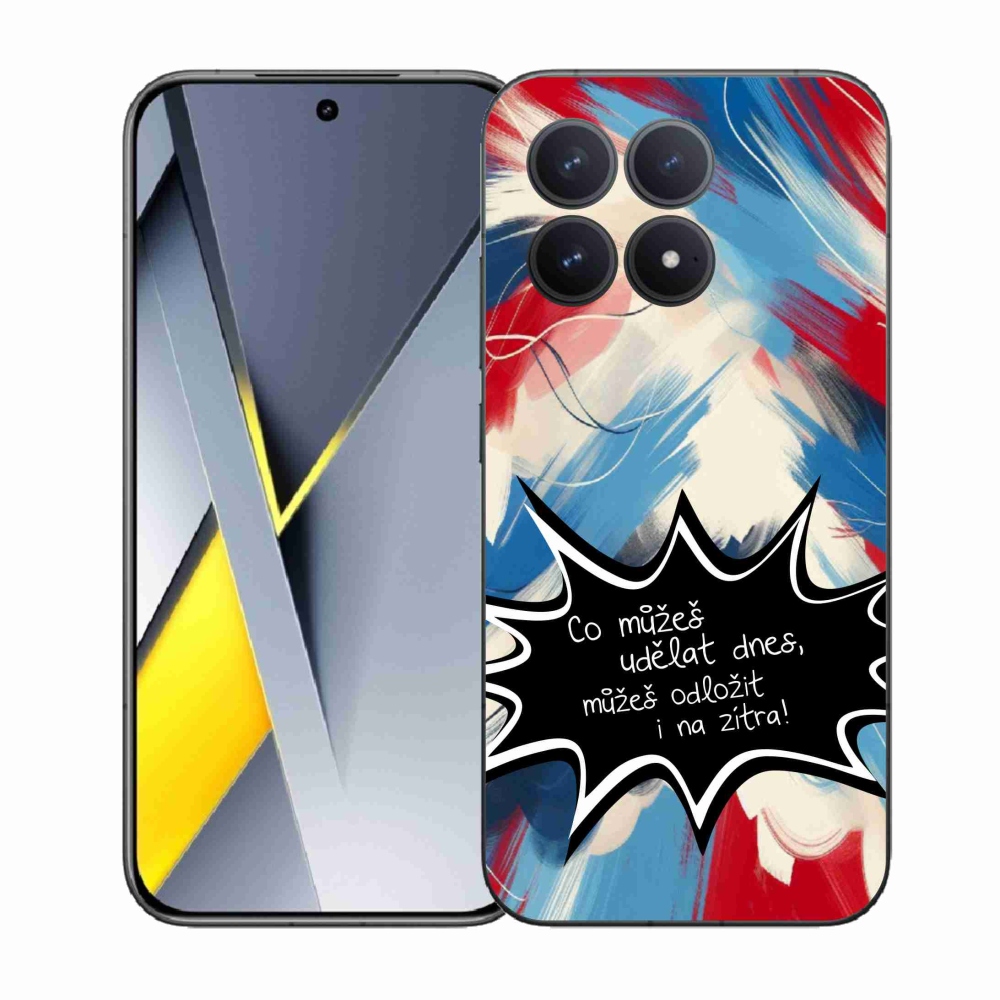 Gelový kryt mmCase na Xiaomi Poco F8 Pro - vtipný text 9 černé pozadí