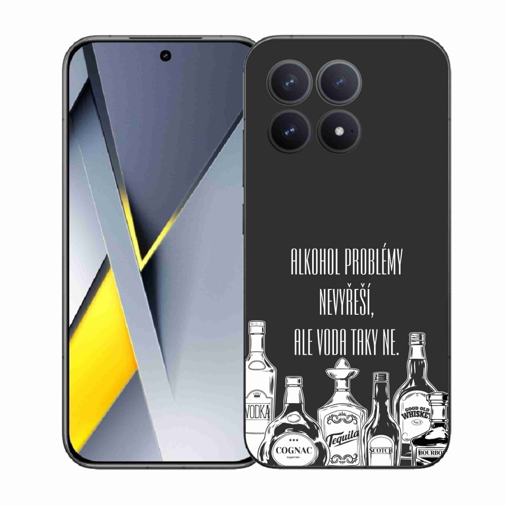 Gelový kryt mmCase na Xiaomi Poco F8 Pro - vtipný text černé pozadí