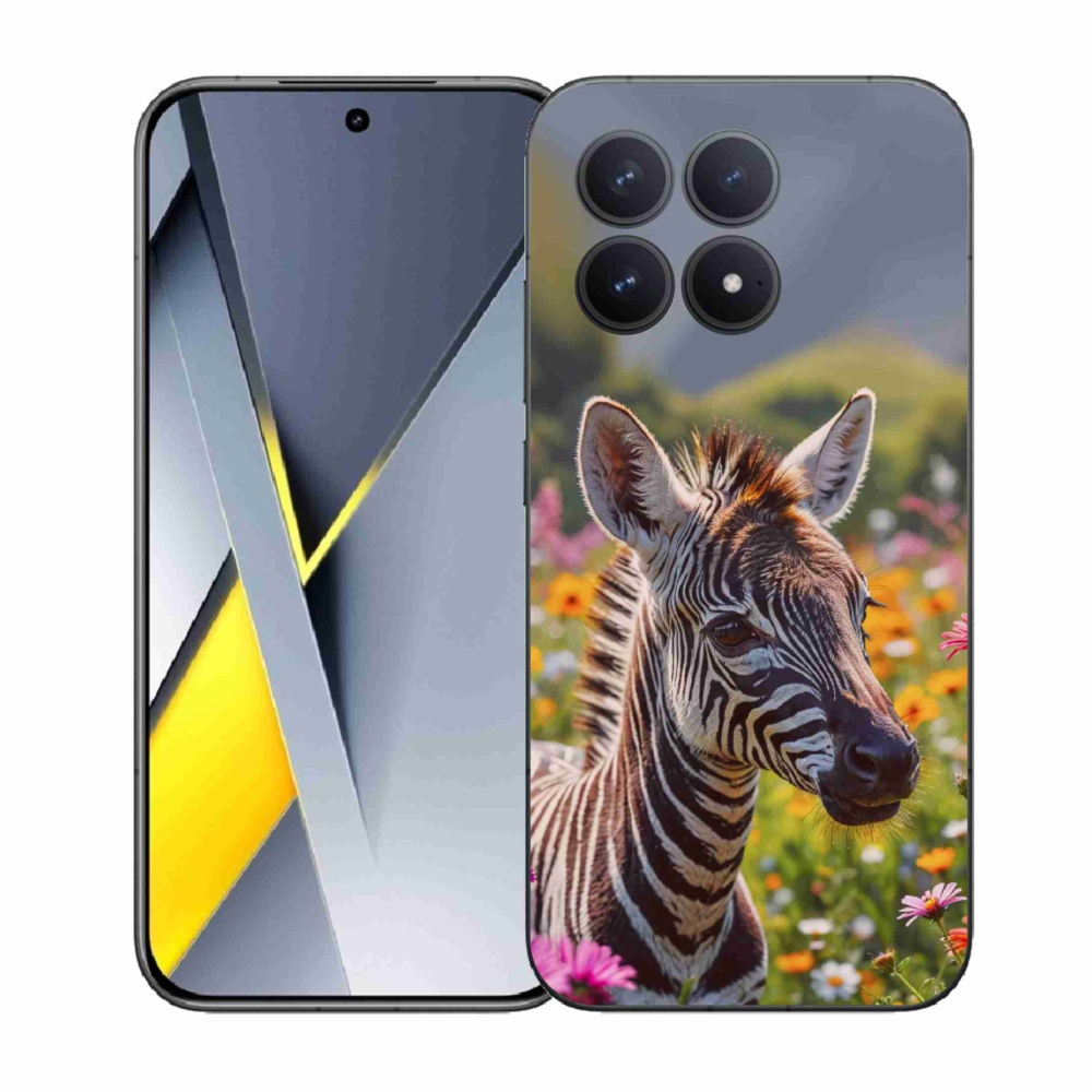 Gelový kryt mmCase na Xiaomi Poco F8 Pro - zebra na louce