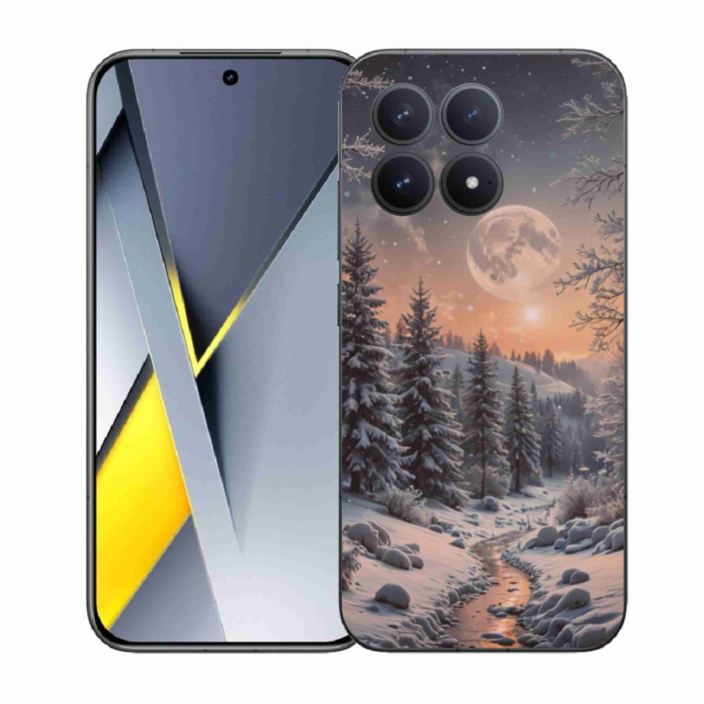 Gelový kryt mmCase na Xiaomi Poco F8 Pro - zimní krajina 2