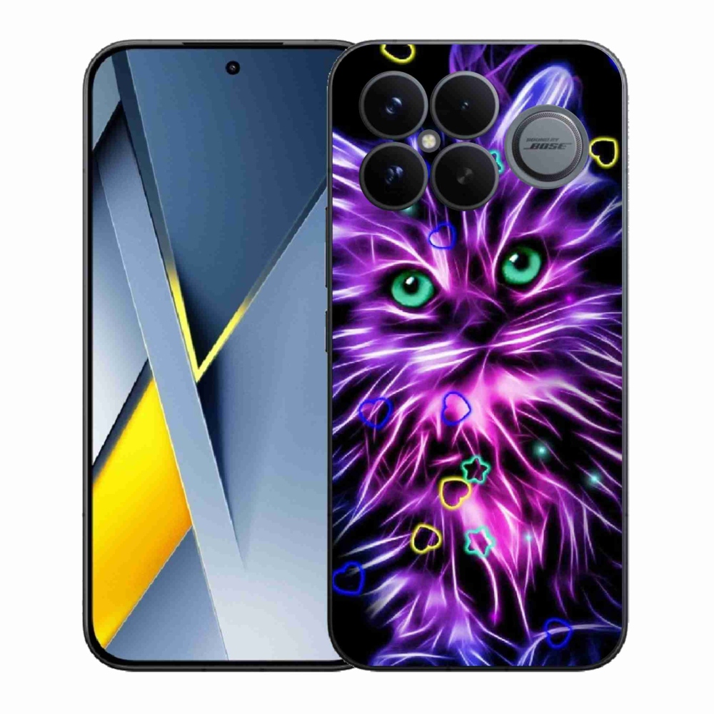 Gelový kryt mmCase na Xiaomi Poco F8 Ultra - abstraktní kočka