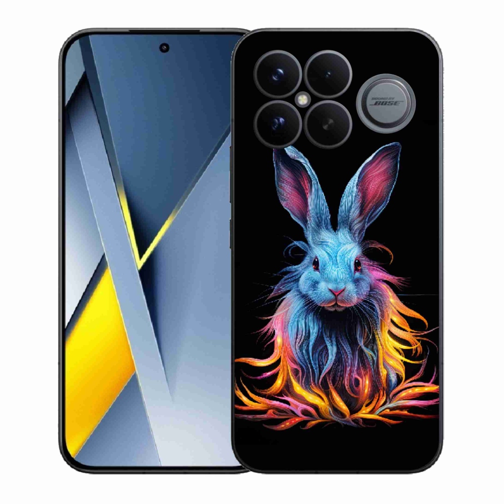Gelový kryt mmCase na Xiaomi Poco F8 Ultra - abstraktní zajíc