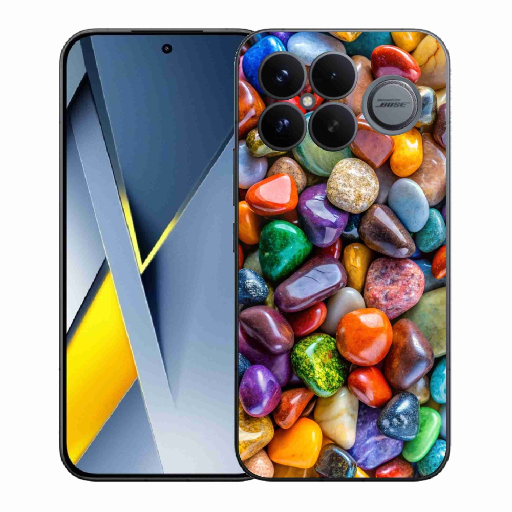 Gelový kryt mmCase na Xiaomi Poco F8 Ultra - barevné kamínky