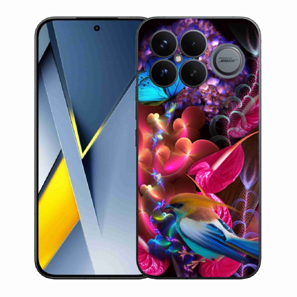 Gelový kryt mmCase na Xiaomi Poco F8 Ultra - barevné květiny