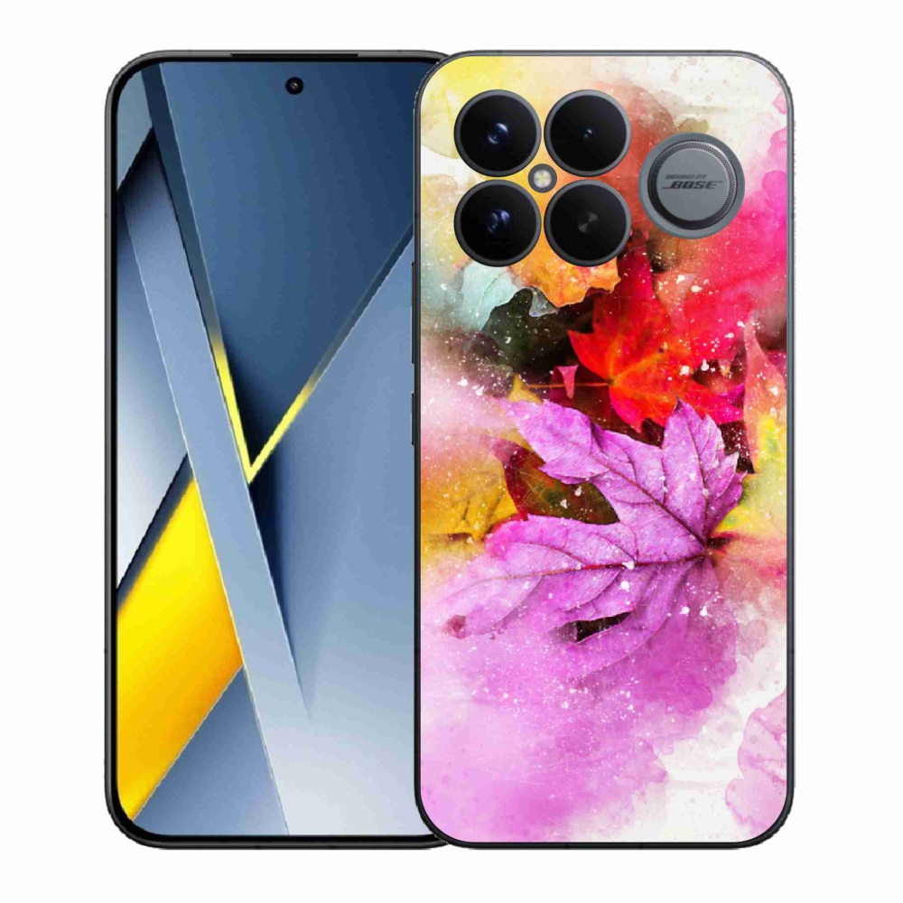 Gelový kryt mmCase na Xiaomi Poco F8 Ultra - barevné listy