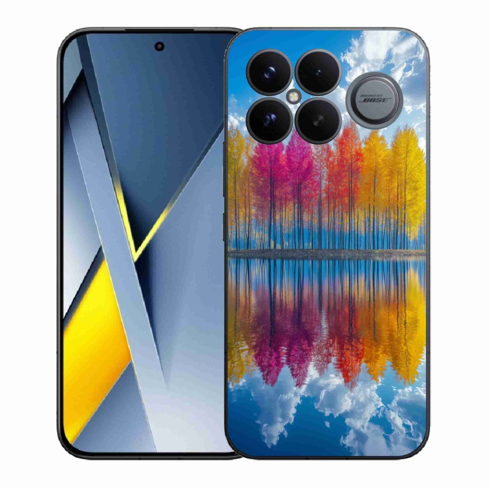 Gelový kryt mmCase na Xiaomi Poco F8 Ultra - barevné stromy