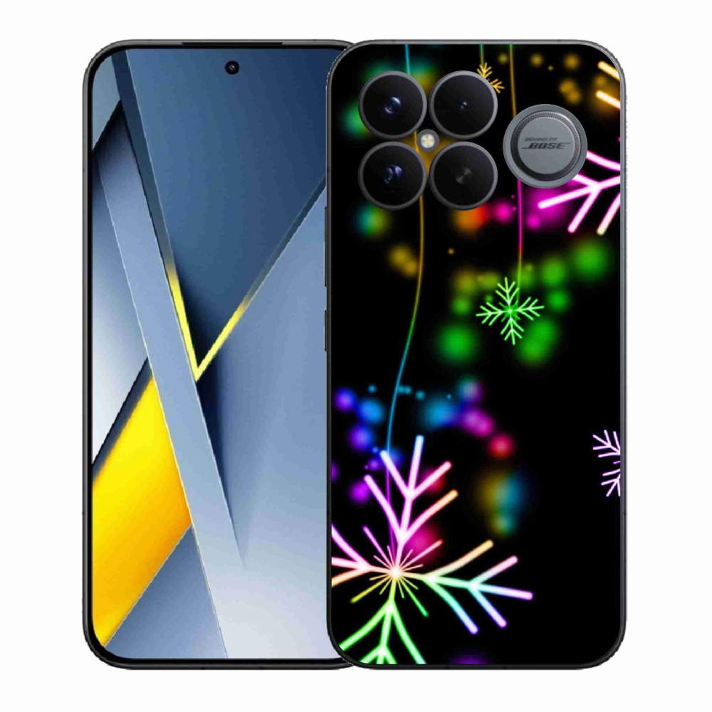 Gelový kryt mmCase na Xiaomi Poco F8 Ultra - barevné vločky