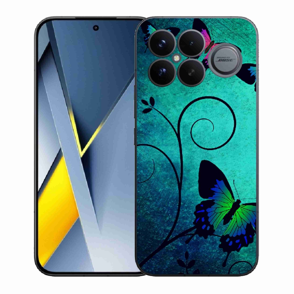 Gelový kryt mmCase na Xiaomi Poco F8 Ultra - barevní motýli