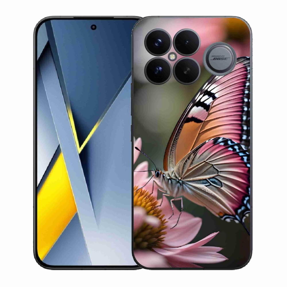 Gelový kryt mmCase na Xiaomi Poco F8 Ultra - barevný motýl
