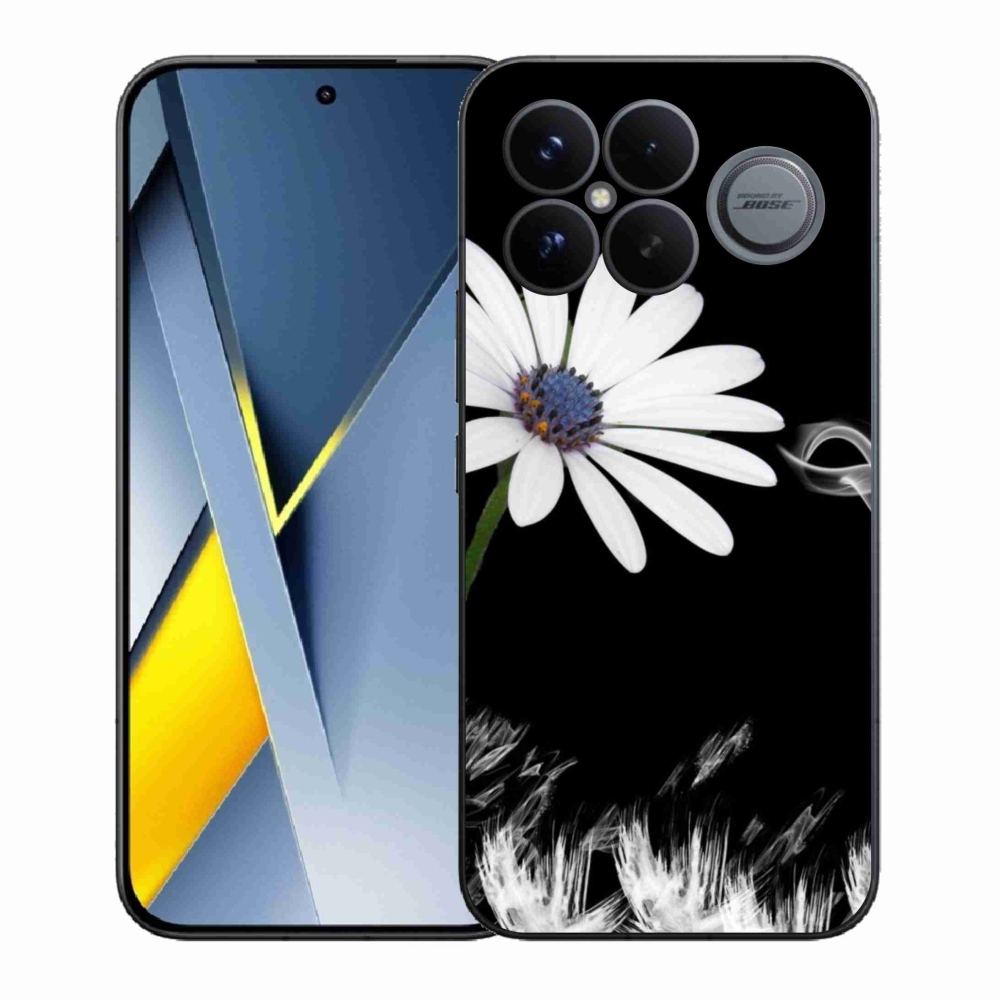 Gelový kryt mmCase na Xiaomi Poco F8 Ultra - bílá květina