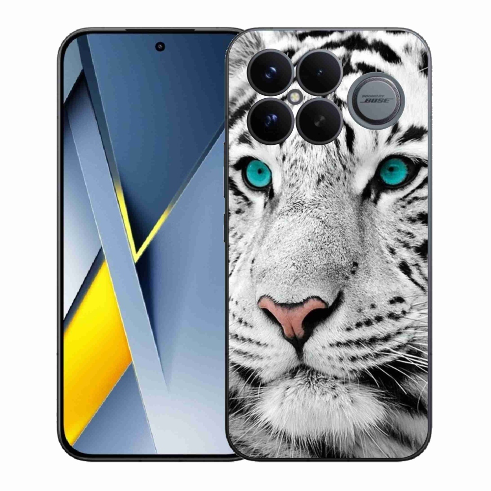 Gelový kryt mmCase na Xiaomi Poco F8 Ultra - bílý tygr