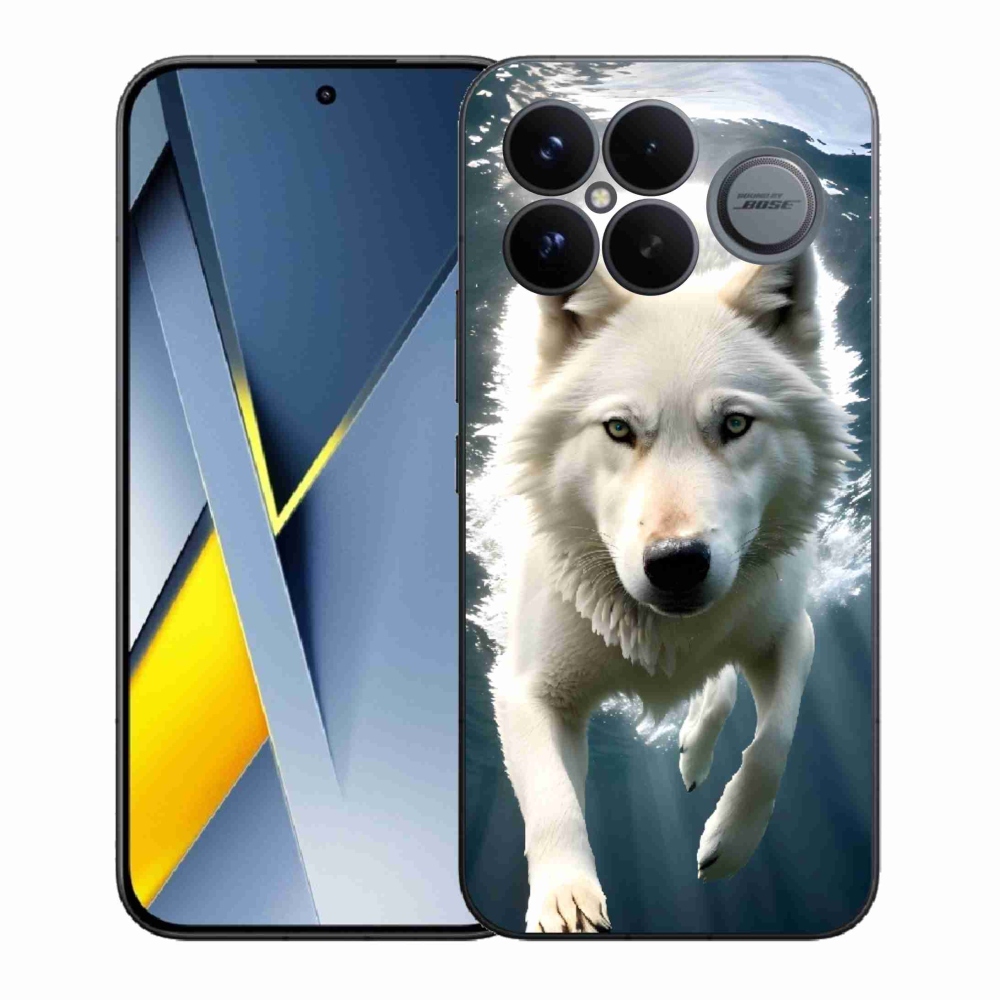 Gelový kryt mmCase na Xiaomi Poco F8 Ultra - bílý vlk