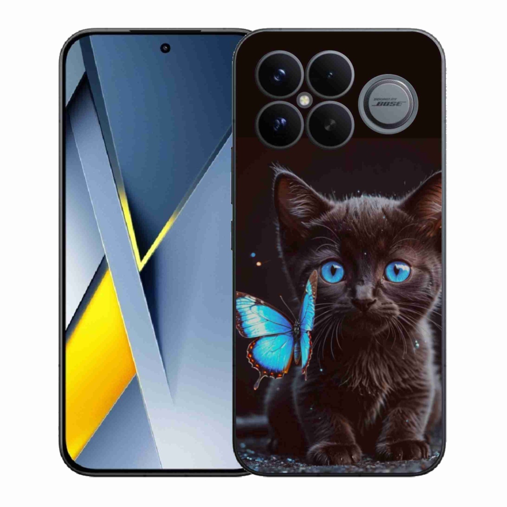 Gelový kryt mmCase na Xiaomi Poco F8 Ultra - černé kotě 3