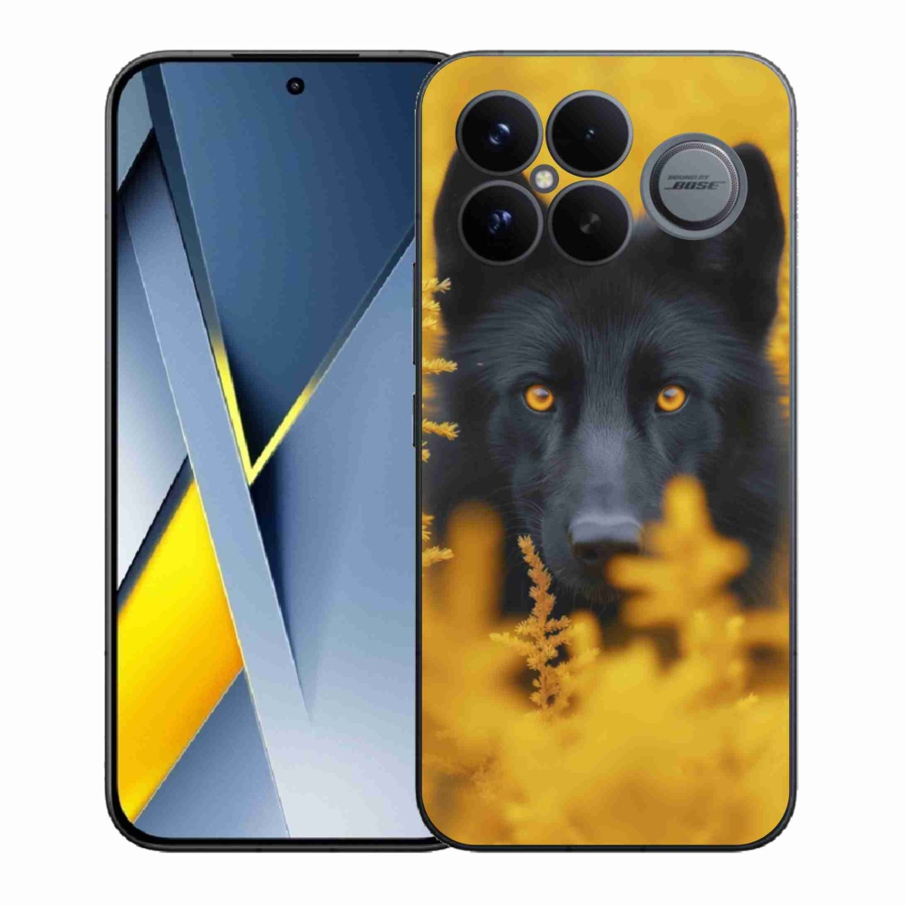 Gelový kryt mmCase na Xiaomi Poco F8 Ultra - černý vlk 2